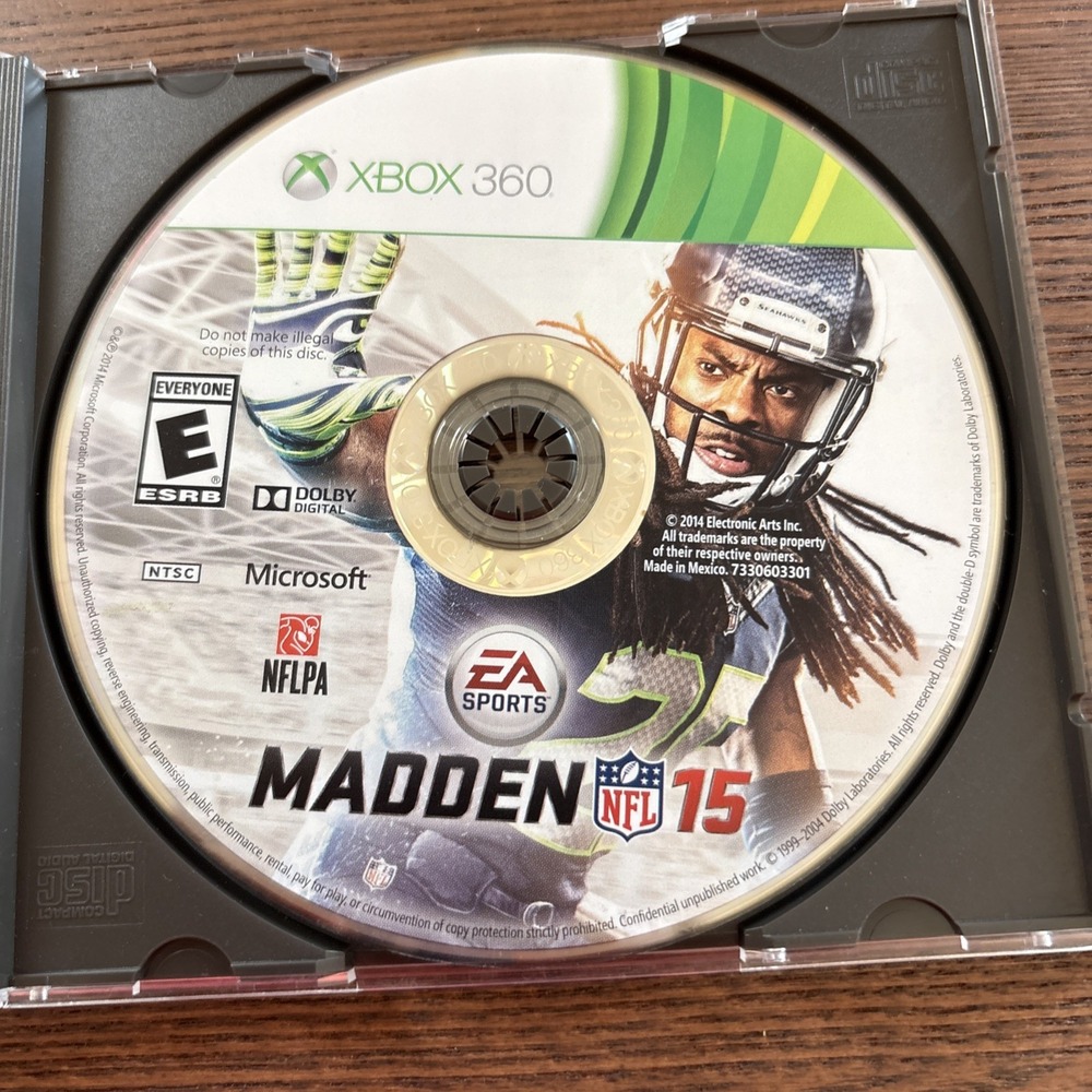 Madden NFL 15 (Microsoft Xbox 360) DISC ONLY TESTED
